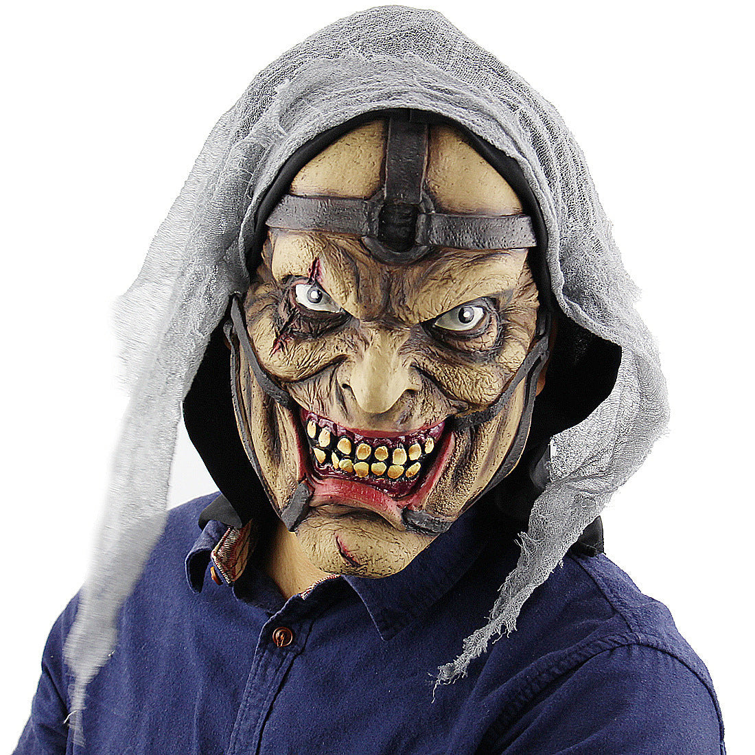 Halloween Maske für Erwachsene – Gruselige Vampir-Dämonenmaske für Kostümpartys & Deko