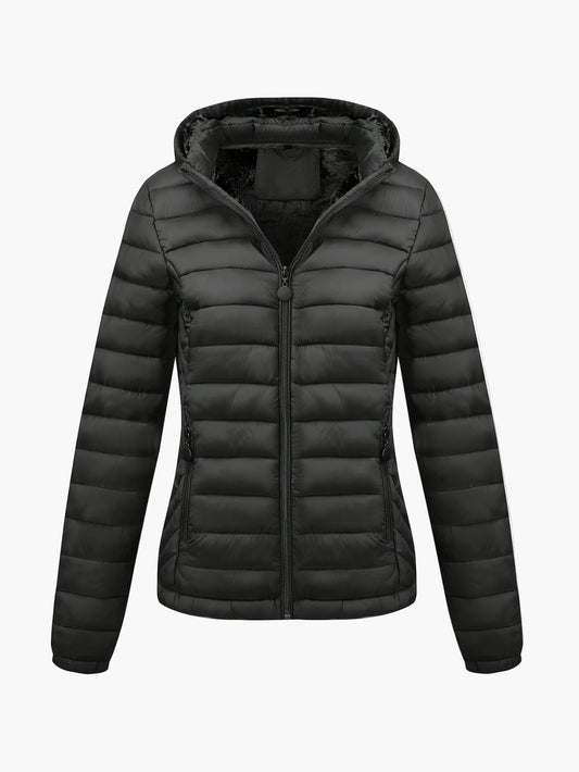 Damen Steppjacke mit Kapuze – Leichte Outdoor Winterjacke, Casual Alltagsstil
