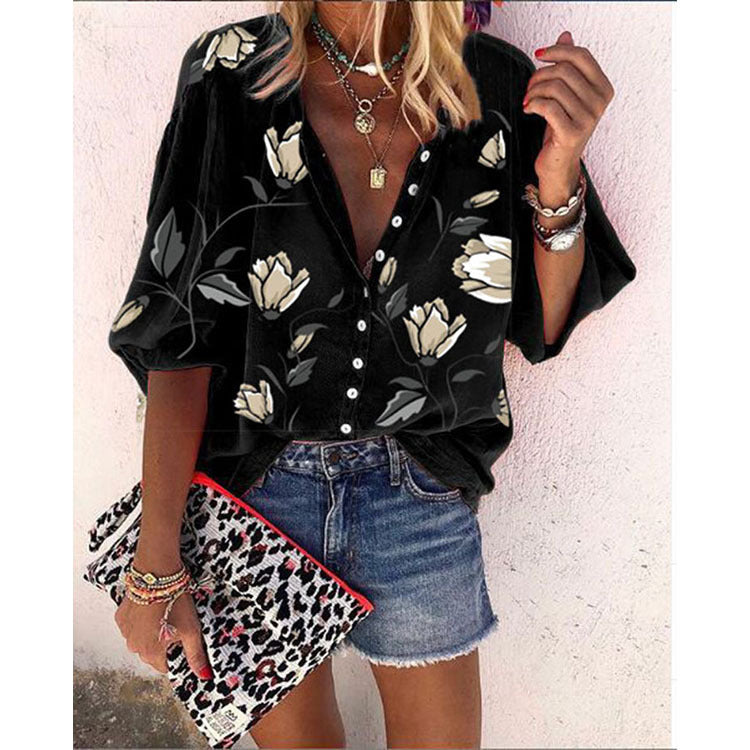 Phoebe – Bluse mit Blumenmuster
