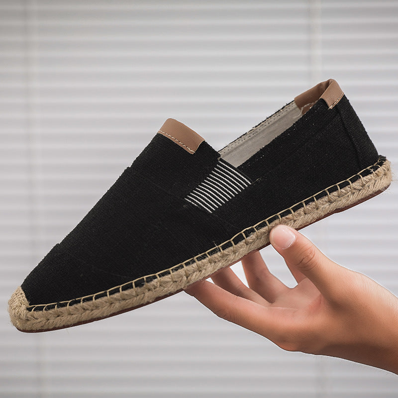 John – Handgemachte Leinenschuhe aus Stroh
