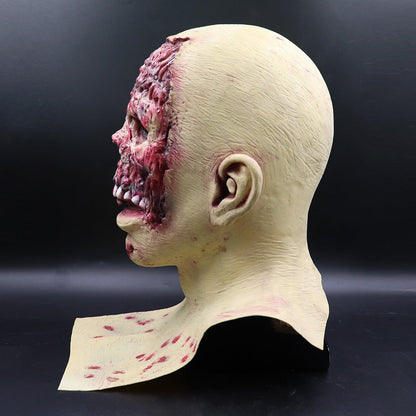 Halloween Latexmaske für Erwachsene – Gruselige Zombie Horror Vollkopfmaske