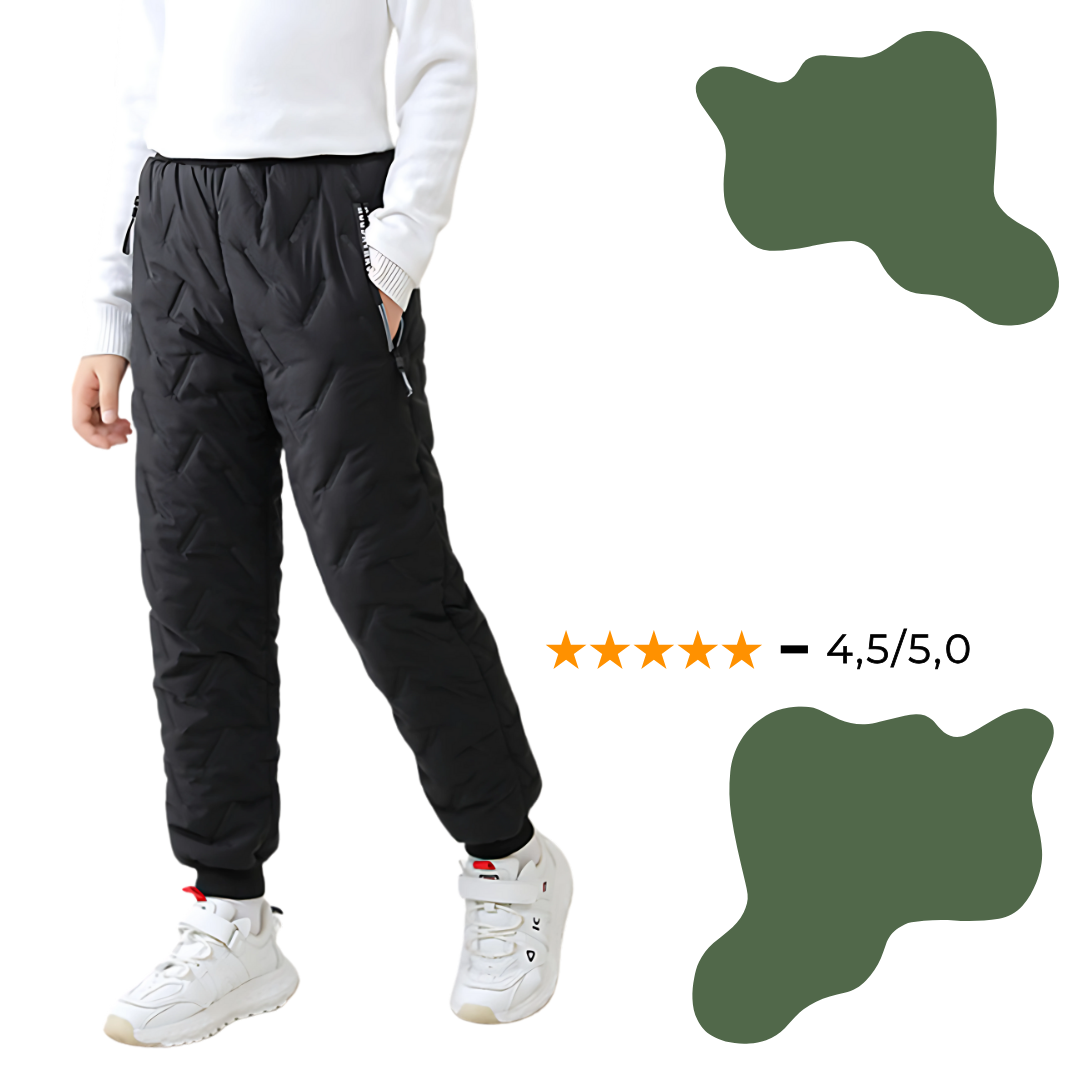 Kinder Winter Outdoorhose mit Fleecefutter – Wasserdicht & Winddicht, Ideal für Schnee & Sport