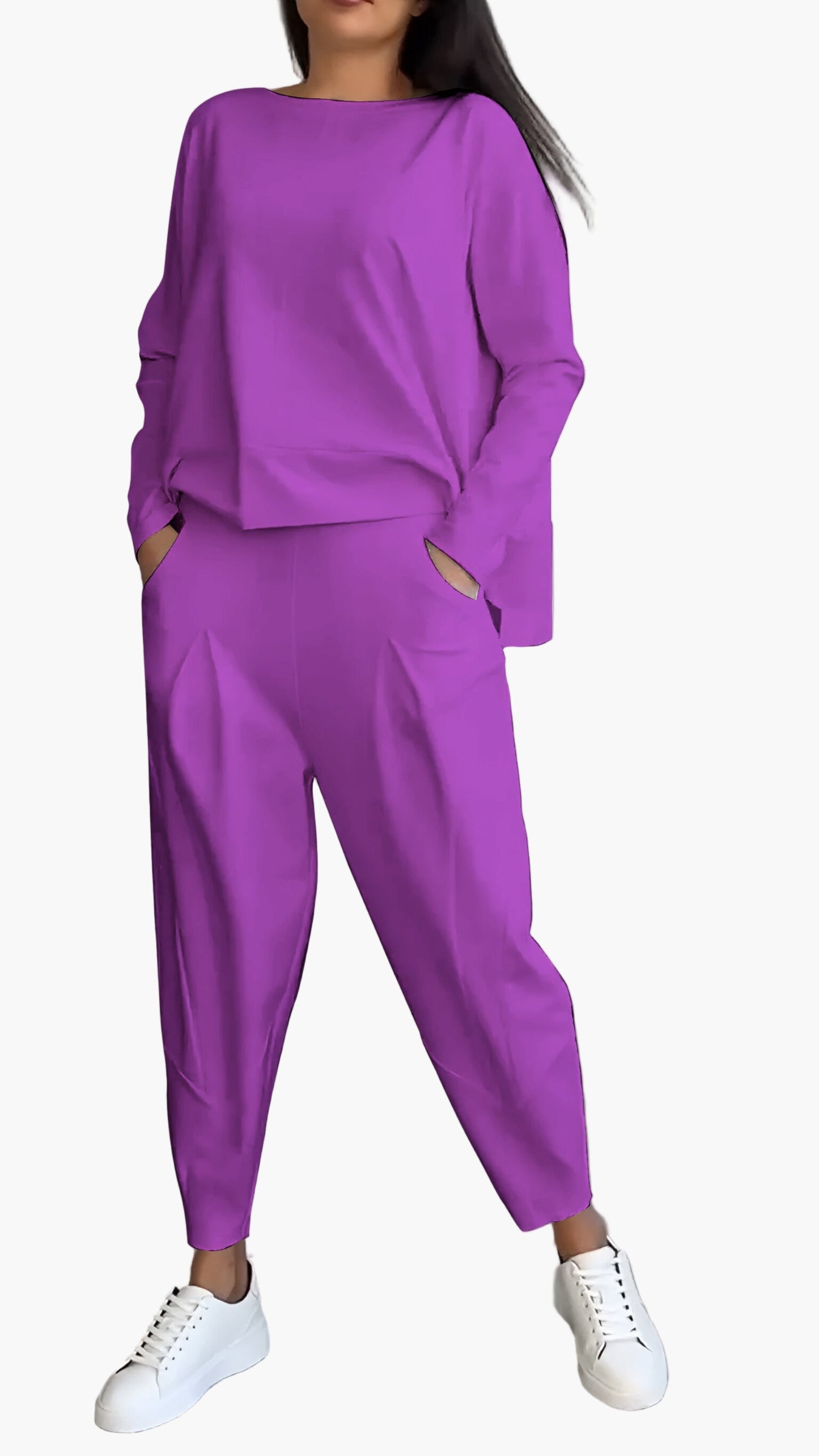 Damen Zweiteiliges Cozy Freizeitset – Komfortables Loungewear Outfit für Alltag & Entspannung