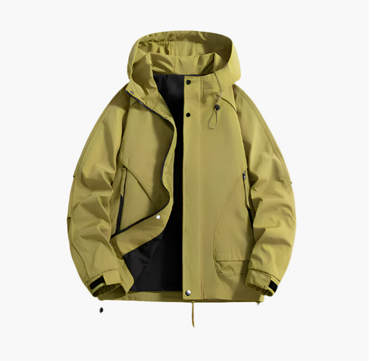 Herren Outdoor Windbreaker Jacke – Wasserdichte, Atmungsaktive Übergangsjacke für Freizeit & Sport