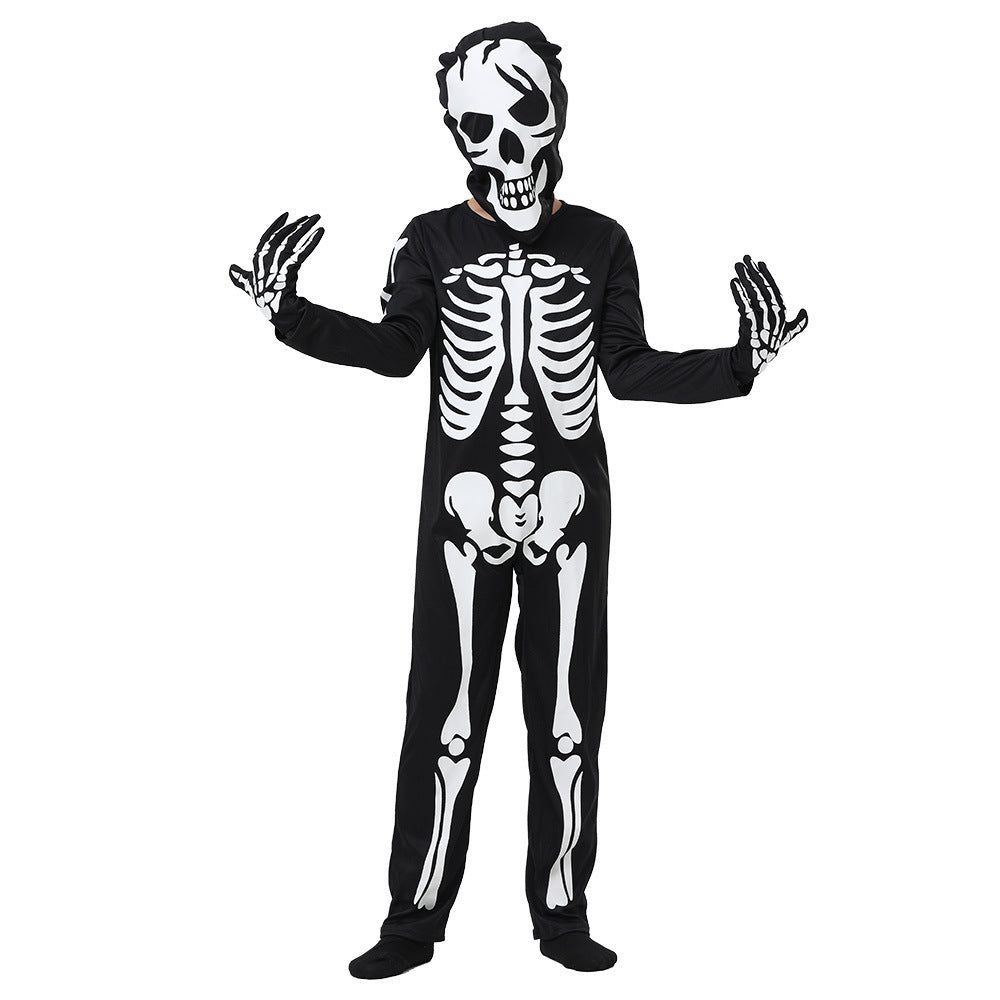 Halloween Kinder Glow-in-the-Dark Skelett Kostüm – Perfekt für Gruselige Partys & Trick-or-Treat