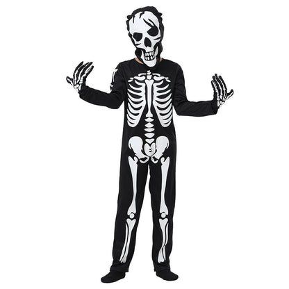Halloween Kinder Glow-in-the-Dark Skelett Kostüm – Perfekt für Gruselige Partys & Trick-or-Treat
