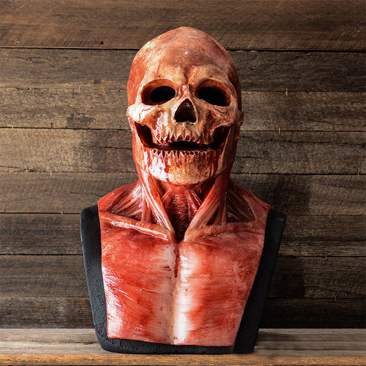 Halloween Latex Maske Schädel Anatomie – Gruselige Deko & Kostüm für Erwachsene