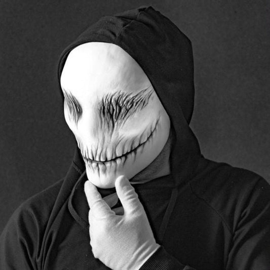 Halloween Gruselmaske Geist – Unisex Horrormaske für Kostümpartys & Deko