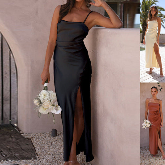 Elegantes Damen Abendkleid mit Schlitz – Perfekt für festliche Anlässe