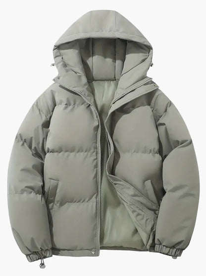 Herren Winter Steppjacke mit Kapuze – Klassischer Stil für kalte Tage