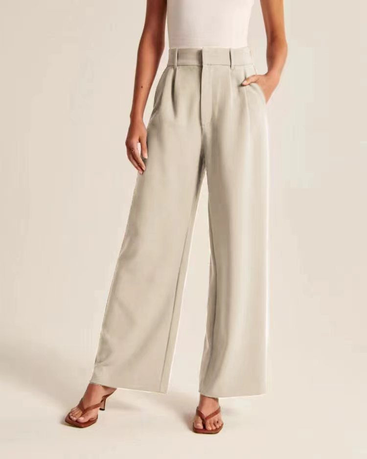 Holly – Hochtaillierte Weite Hosen Mit Gürtel
