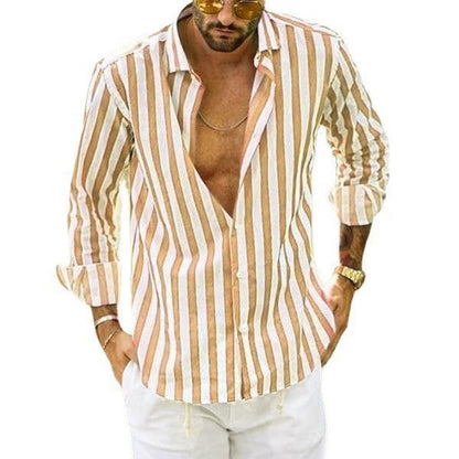 Herren Freizeithemd mit Streifen – Lässiger Look für Urlaub & Alltag