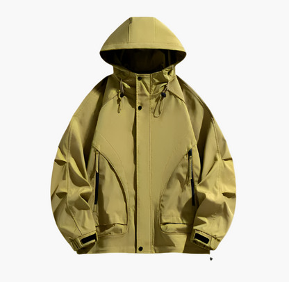 Herren Outdoor Windbreaker Jacke – Wasserdichte, Atmungsaktive Übergangsjacke für Freizeit & Sport