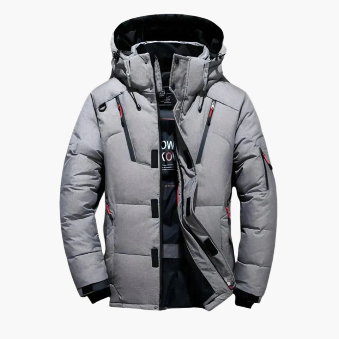 Herren Daunenjacke Winter Outdoor Warm Sportlich mit Kapuze – Elegante Steppjacke für Alltag & Freizeit