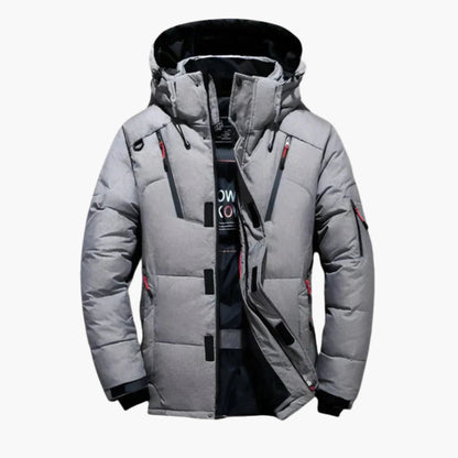Herren Daunenjacke Winter Outdoor Warm Sportlich mit Kapuze – Elegante Steppjacke für Alltag & Freizeit