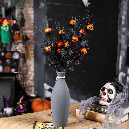 Halloween Kürbis Zweige Dekoration für Partys und gruselige Atmosphäre