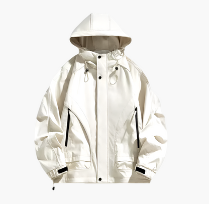 Herren Outdoor Windbreaker Jacke – Wasserdichte, Atmungsaktive Übergangsjacke für Freizeit & Sport