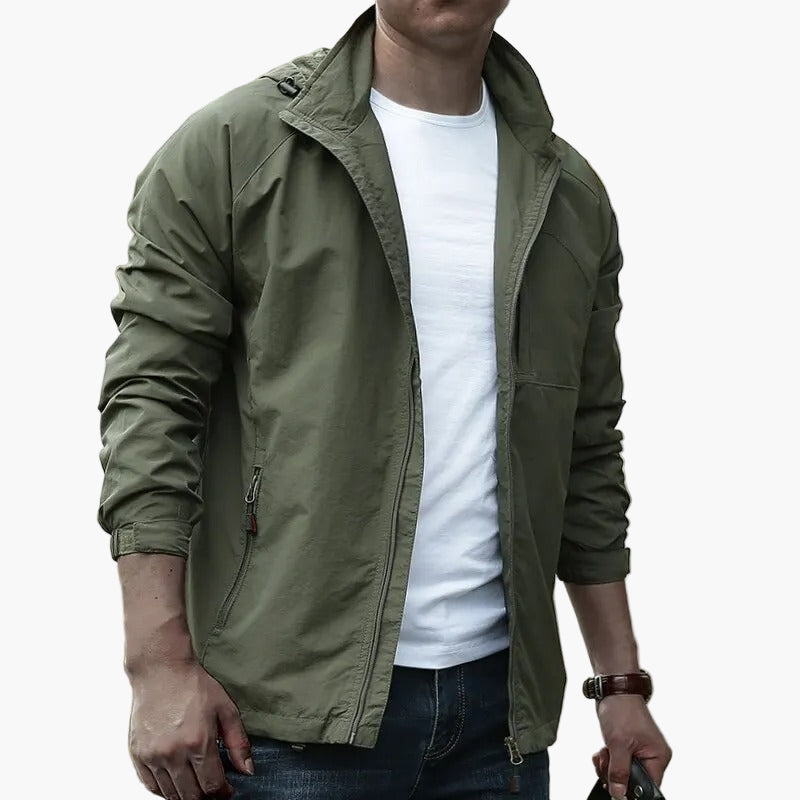 Herren Cargo Sommerjacke – Wasserdichte Outdoor Freizeitjacke im Casual Stil