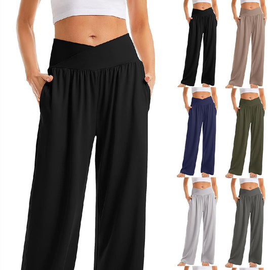 Jane – Damen Cross Waist Yoga-Hose Sporthose
