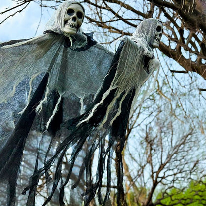 Halloween Hängende Geister-Dekoration mit LED-Lichtern – Gruselige Party- und Gartendeko