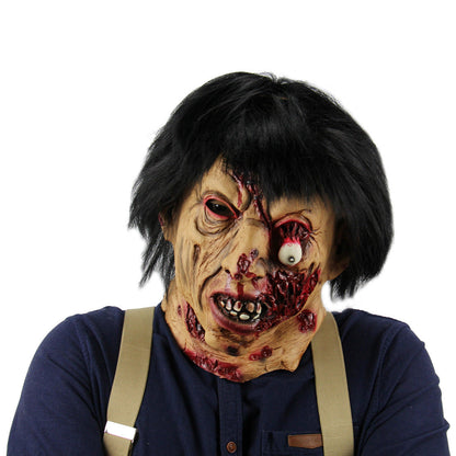 Halloween Maske für Erwachsene – Gruselige Vampir-Dämonenmaske für Kostümpartys & Deko