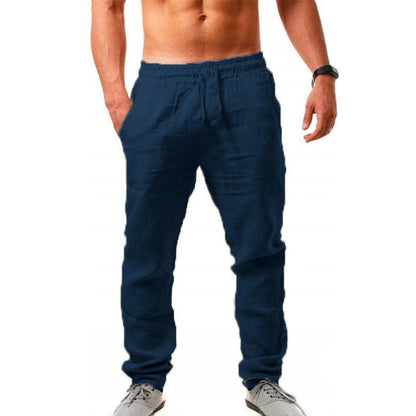 Jeffrey – Atmungsaktive Herren Leinen Freizeithose