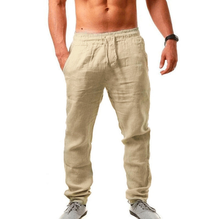 Jeffrey – Atmungsaktive Herren Leinen Freizeithose