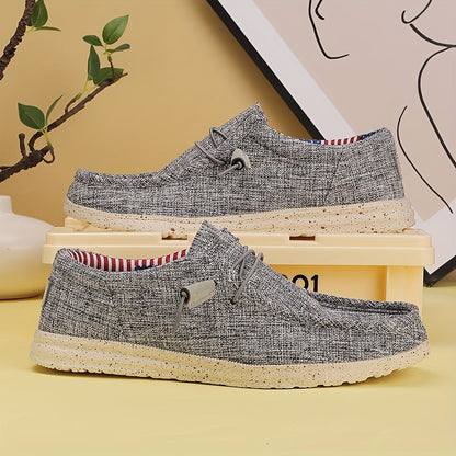 Herren Slip-On Loafer für Freizeit und Alltag – Komfortabler Canvas Slipper