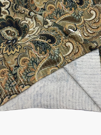 Damen Vintage Pullover mit Paisley-Muster – Eleganter Freizeit-Look für Alltag und Büro