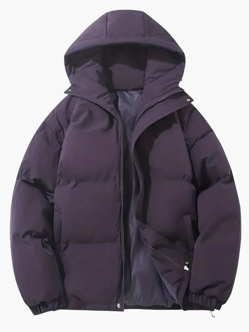 Herren Winter Steppjacke mit Kapuze – Klassischer Stil für kalte Tage