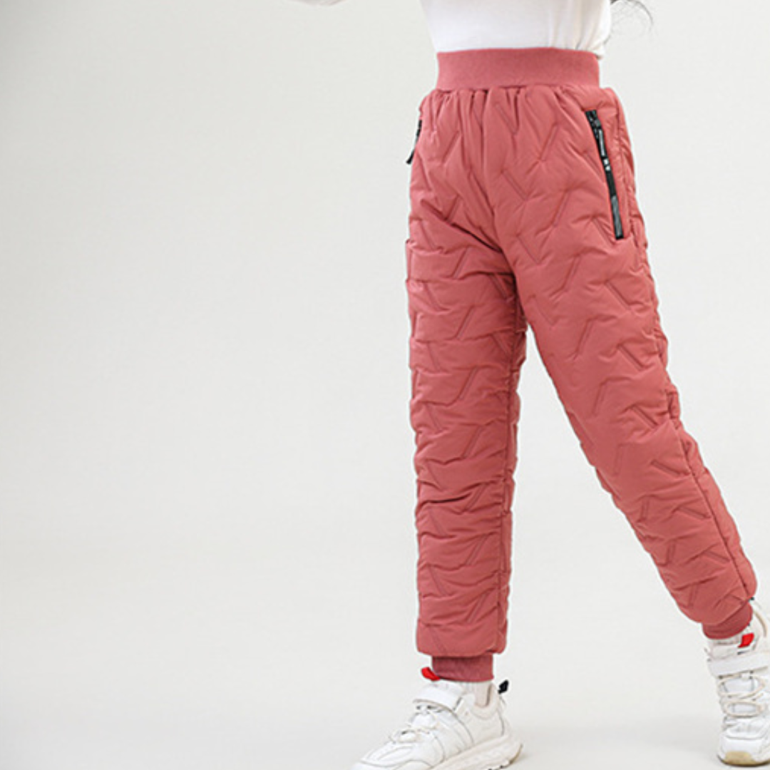 Kinder Winter Outdoorhose mit Fleecefutter – Wasserdicht & Winddicht, Ideal für Schnee & Sport