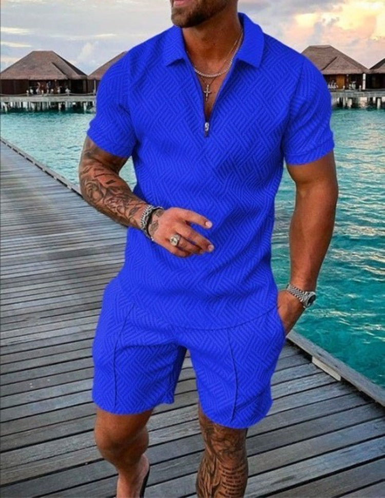 Garry – Sommer Herren Shorts Anzug mit Kurzarm
