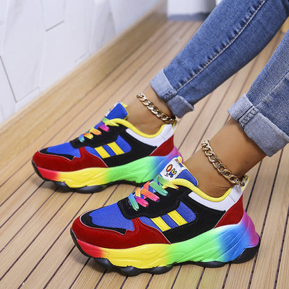 Janet – Damenplattform-Sportschuhe mit dicker Sohle