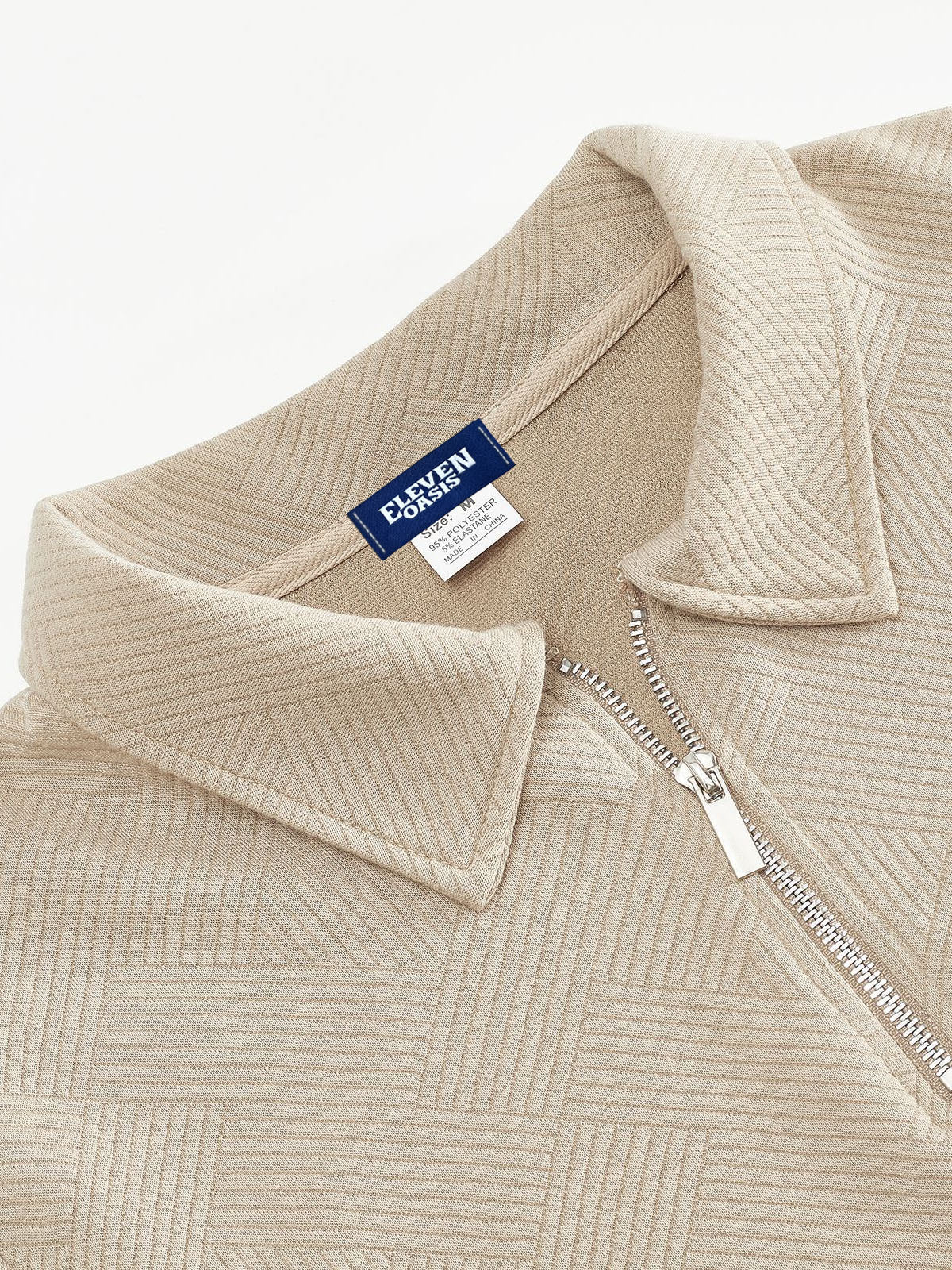 Herren Halbzip-Pullover mit dezentem Muster – Modern & Vielseitig für Alltag und Büro