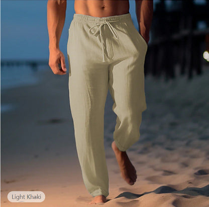 Zoe – Bequeme Damen-Strandhose mit elastischem Bund