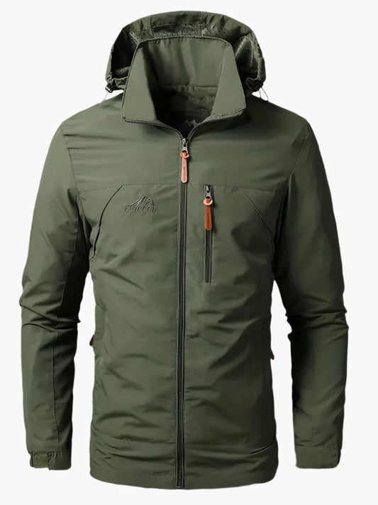 Herren Outdoor-Kapuzenjacke – Sportliche Übergangsjacke mit Brusttasche