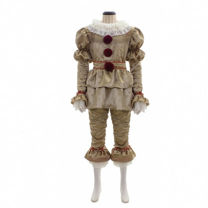 Halloween Kostüm Pennywise Clown Unisex – Gruseliges Outfit für Erwachsene