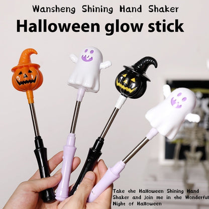 Halloween Leuchtender Handkurbel-Zauberstab für Kinder – Party- und Kostüm-Accessoire