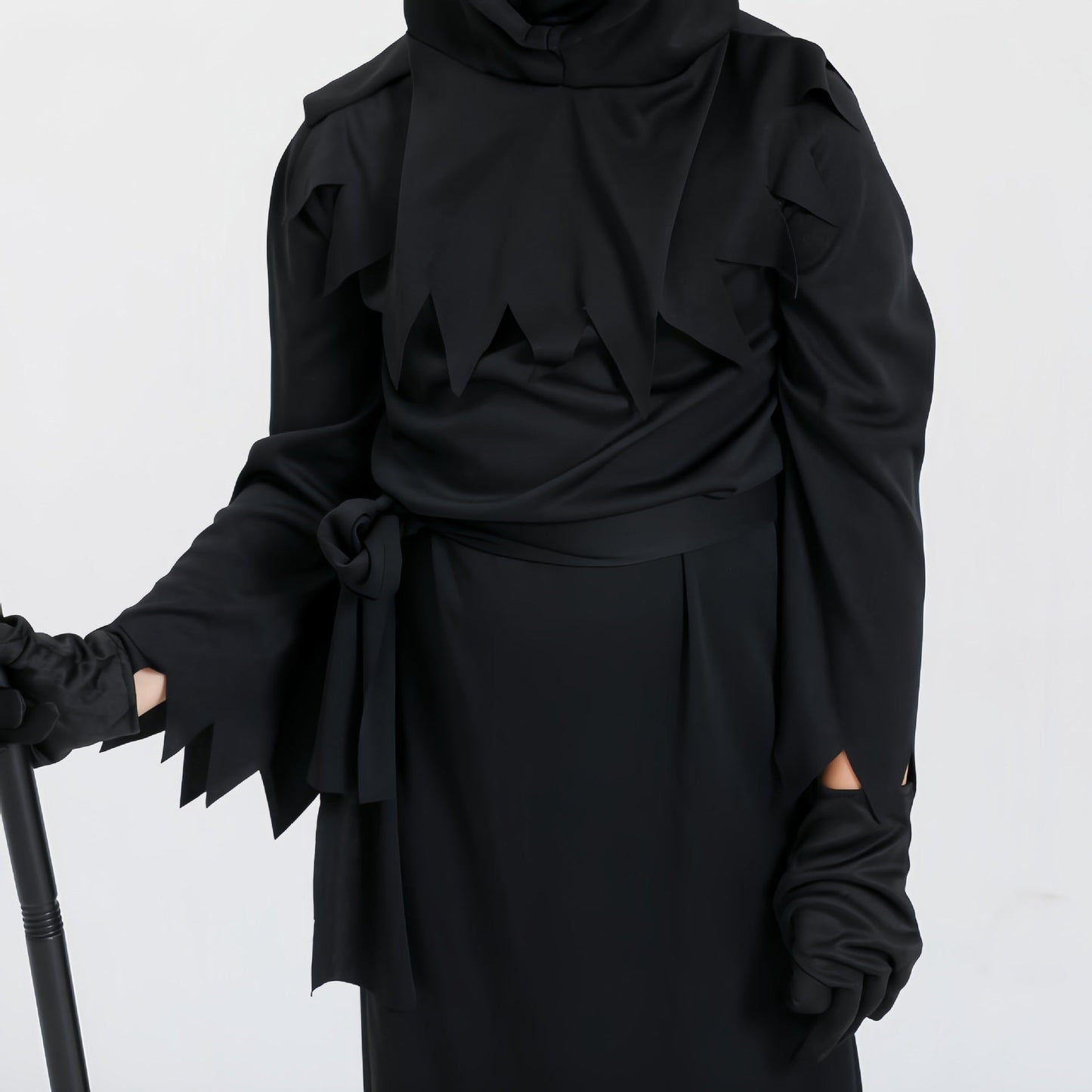 Halloween Kinder Grim Reaper Kostüm mit Sense – Unisex Gruseliges Kostüm für Halloween Partys & Trick-or-Treat
