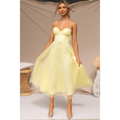 Charlotte – Lässiges Damenkleid mit Spaghettiträgern