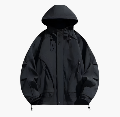 Herren Outdoor Windbreaker Jacke – Wasserdichte, Atmungsaktive Übergangsjacke für Freizeit & Sport