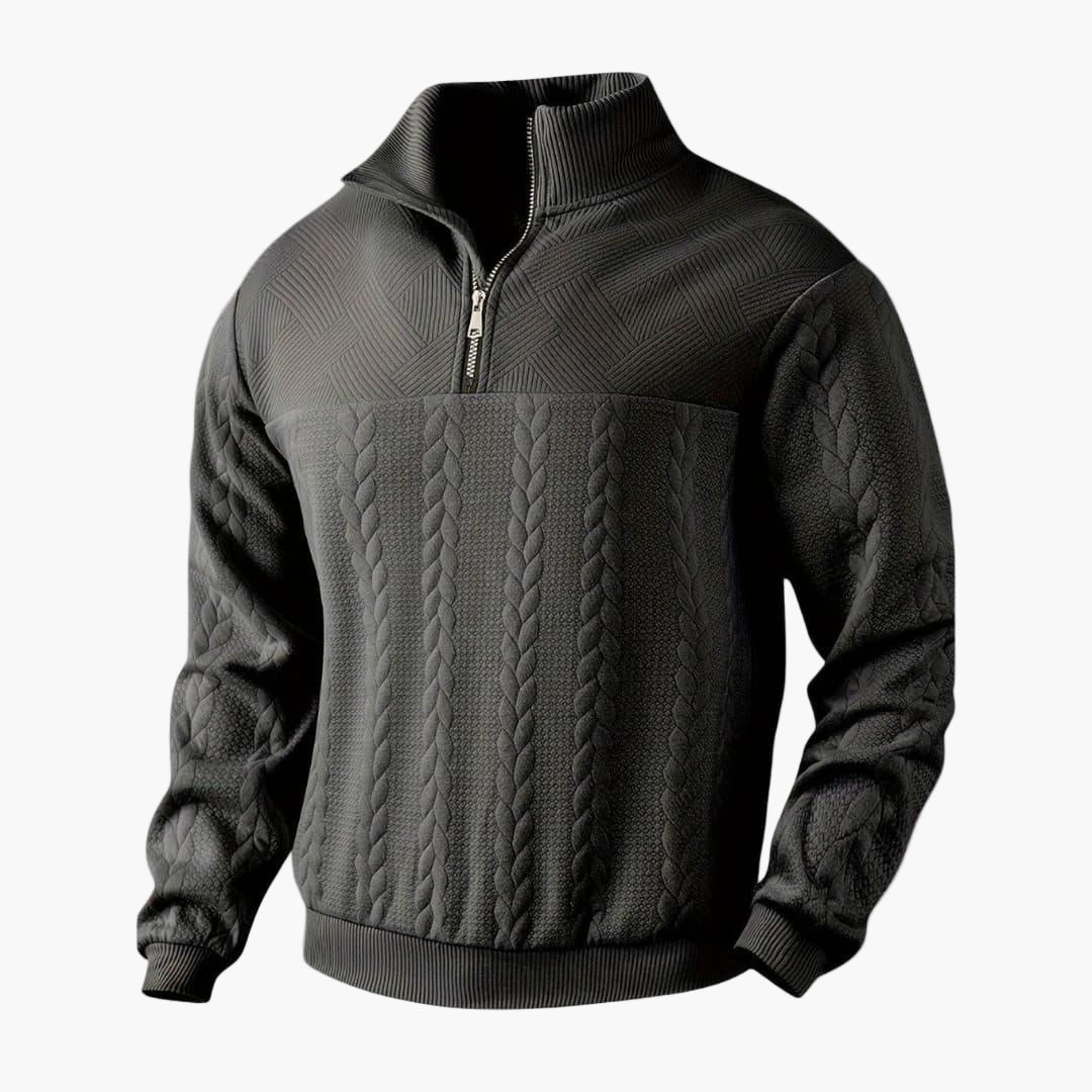Herren Strickpullover Half-Zip Modern Style – Eleganter Freizeit- & Business-Look