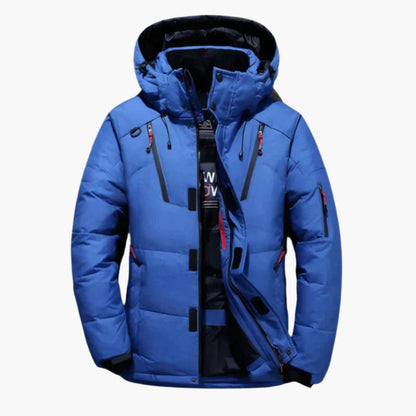 Herren Daunenjacke Winter Outdoor Warm Sportlich mit Kapuze – Elegante Steppjacke für Alltag & Freizeit