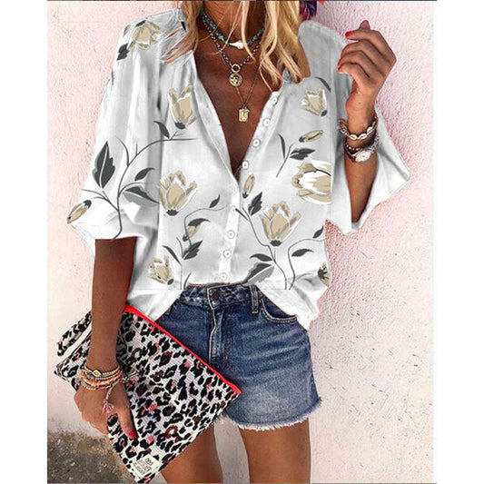 Phoebe – Bluse mit Blumenmuster