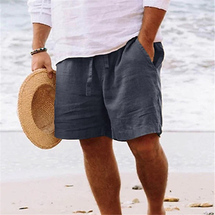 Roy – Bequeme Atmungsaktive Herrenshorts in Einfarbigem Sandton