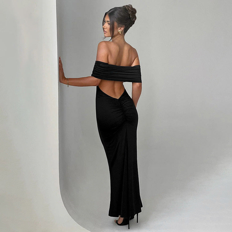 Melissa – Elegantes Rückenfreies Off-Shoulder-Kleid