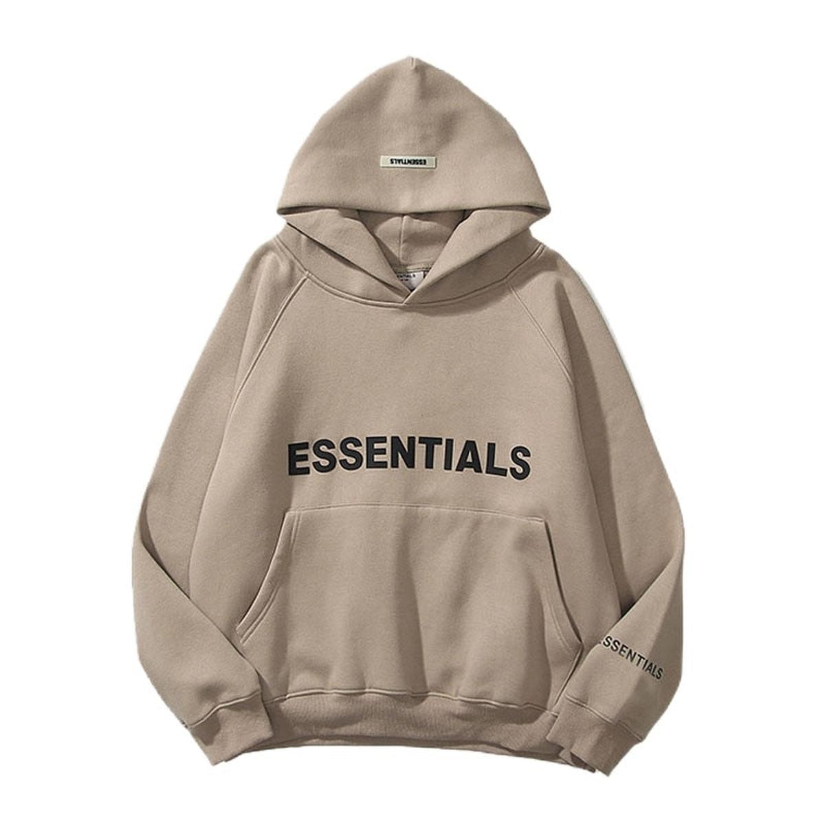 Unisex ESSENTIALS Pullover-Hoodie mit Print – Streetwear Casual