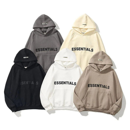 Unisex ESSENTIALS Pullover-Hoodie mit Print – Streetwear Casual