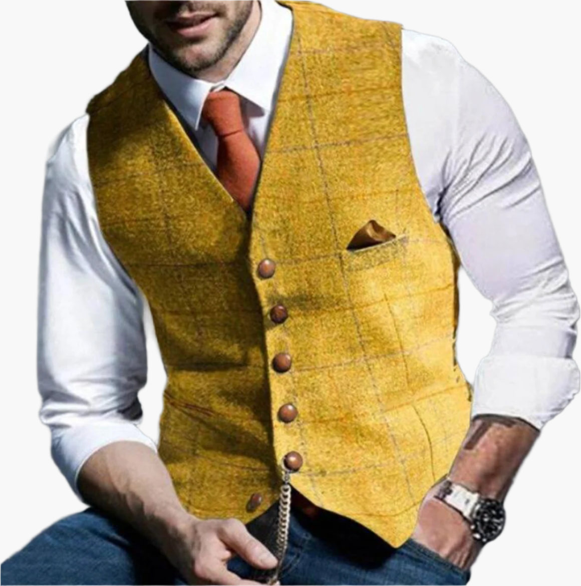 Elegante Herren Weste im modernen Business- und Freizeitstil