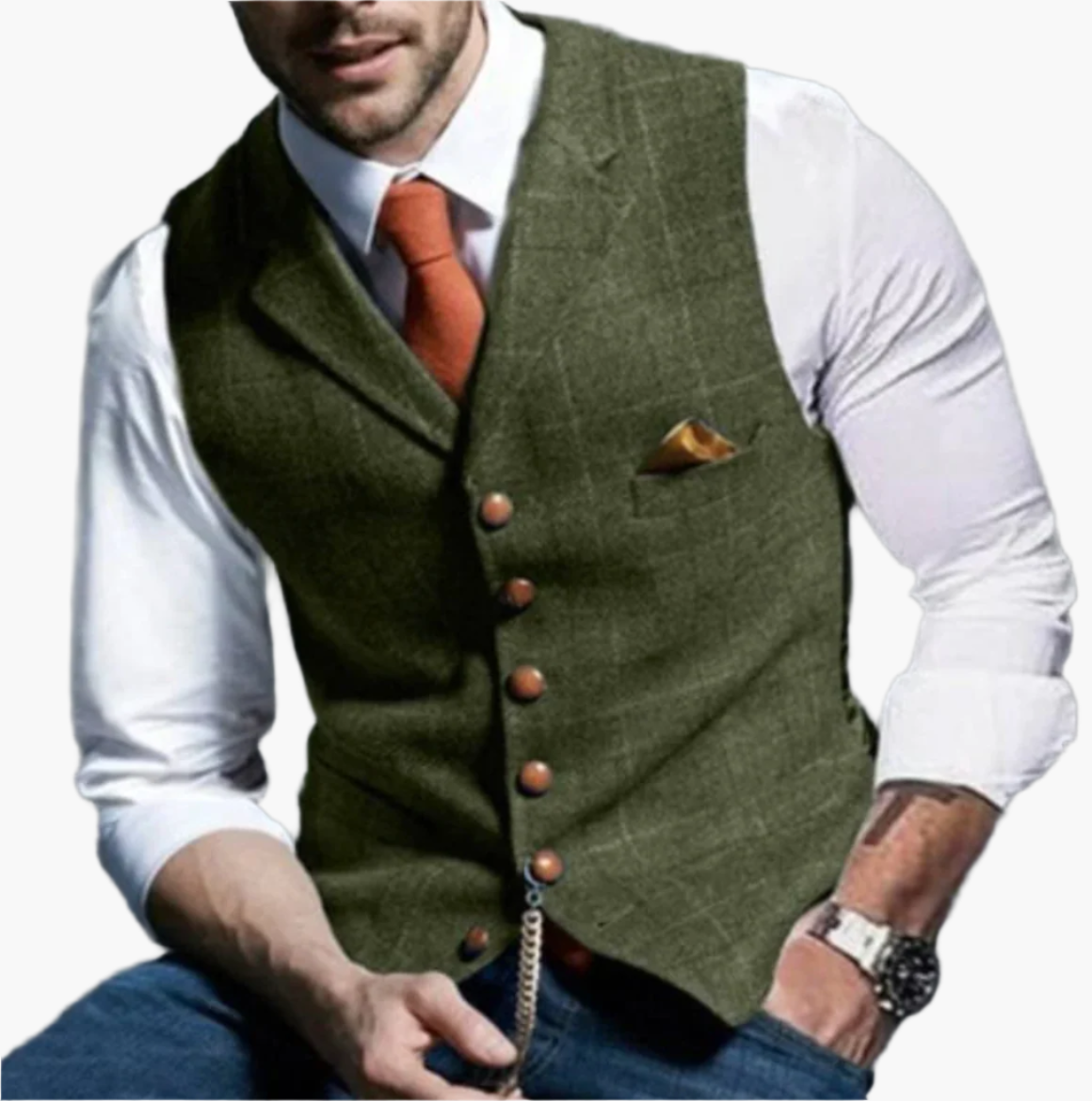 Elegante Herren Weste im modernen Business- und Freizeitstil